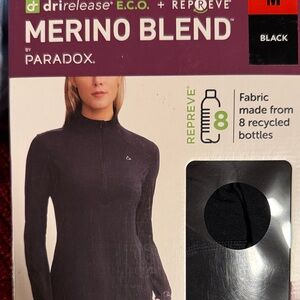 Paradox Black Merino Blend Long Sleeve